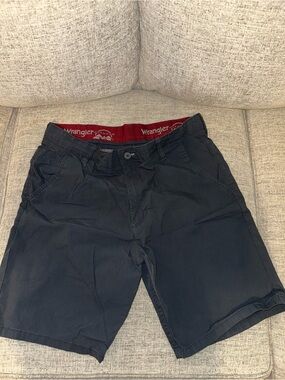 Wrangler Men's Dark Blue Flat Front Casual Shorts